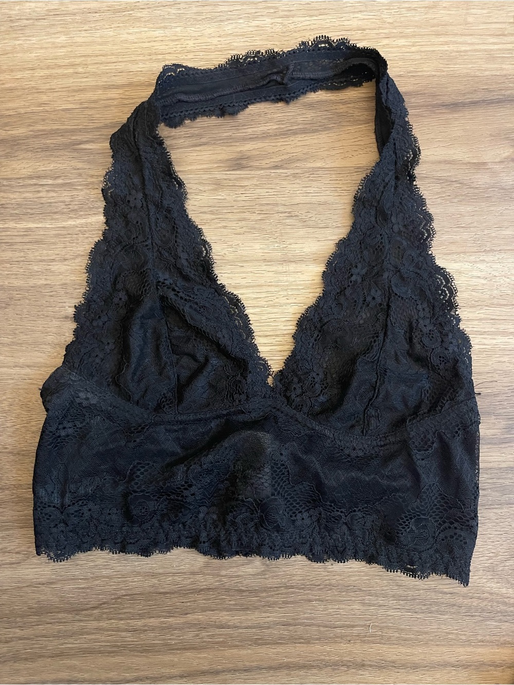 Phanuel Black Lace Halter Bralette
